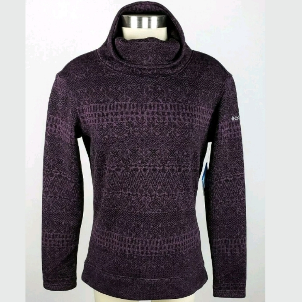 Columbia Purple Funnel Neck Pull Over Sweater NWOT - Picture 1 of 8